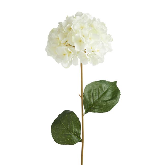 Hydrangea Spray Stem Flower Cream 74cm