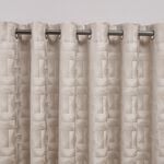 BLACKOUT & THERMAL GRAPHIC GEO IVORY  66x54 Curtain