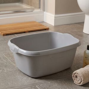 Silver Rectangular 12L Basin