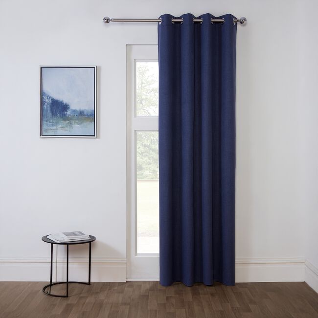 HACKNEY BLACKOUT NAVY 135x240cm Curtain Panel 