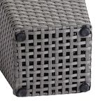 Rattan Square Plant Pot Grey