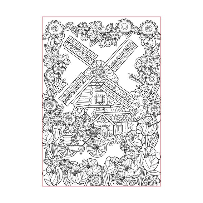 Adult Colouring Book - Cities