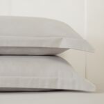 OXFORD PILLOWCASE PAIR 400 Threadcount Bamboo/Cotton Silver