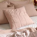 HEBDEN STRIPE PECAN 55X55 CUSHION 