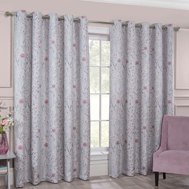 WILD MEADOW PINK 66x54 Curtain