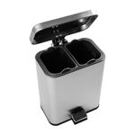 BELDRAY SILVER 5 LITRE SOFT-CLOSE Pedal Compartment Bin