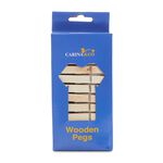 Carina & Co 24 Wooden Pegs