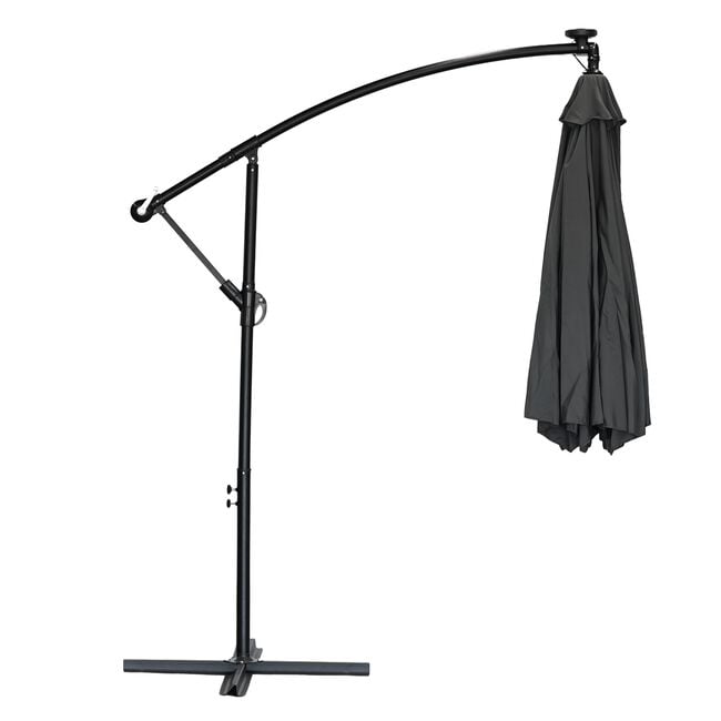 Cantilever Hanging Parasol Grey