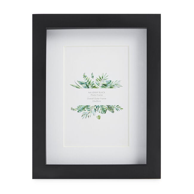 4x4 JENNY BLACK Photo Frame