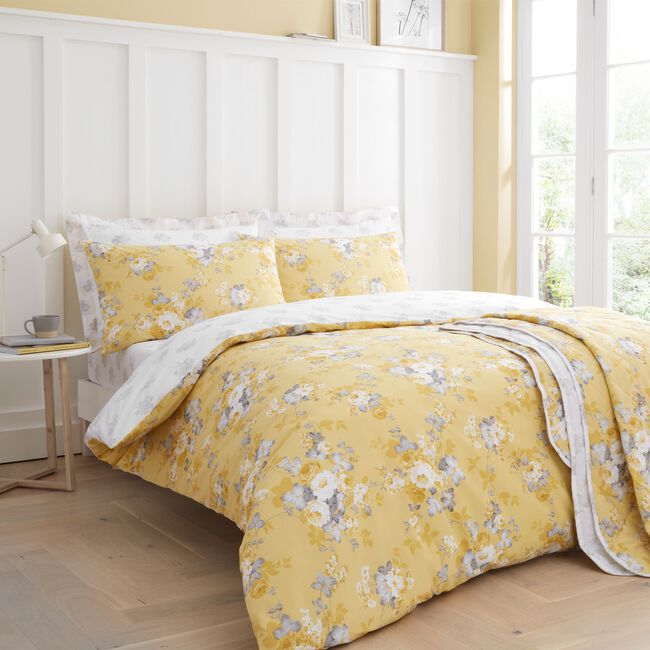 SINGLE DUVET COVER Mona Ochre