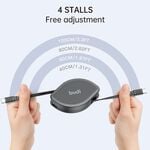 Budi Black 4 in 1 Retractable Charger & Sync Cable