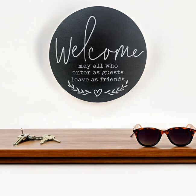 Welcome Wall Decor Plaque 