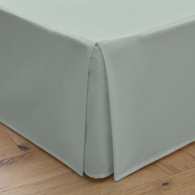 KING SIZE PLATFORM VALANCE Luxury Percale Forest Green 5J