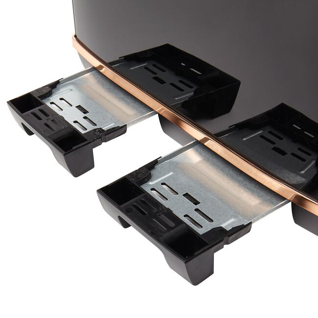 Haden Salcombe 4 Slice Black & Copper Toaster
