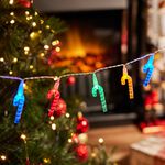 20 LED Candy Cane String Lights