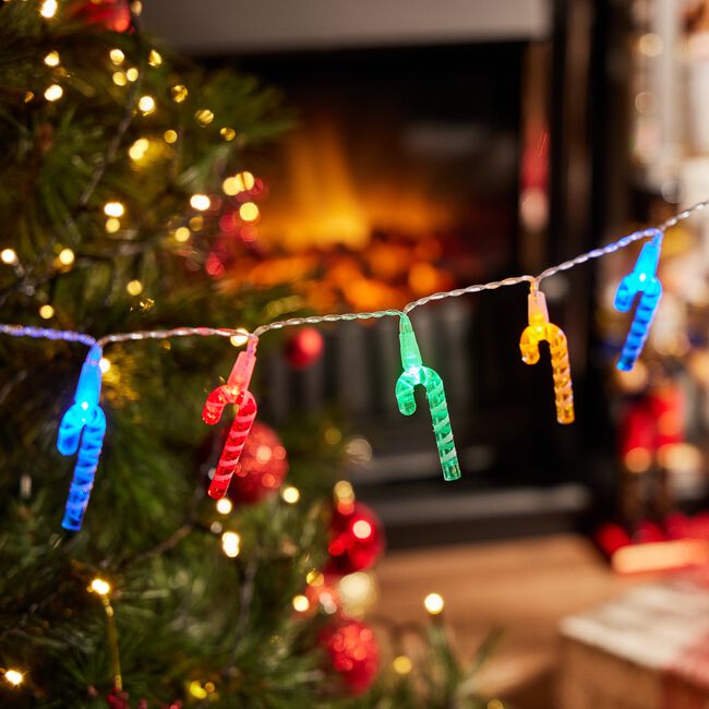 20 LED Candy Cane String Lights