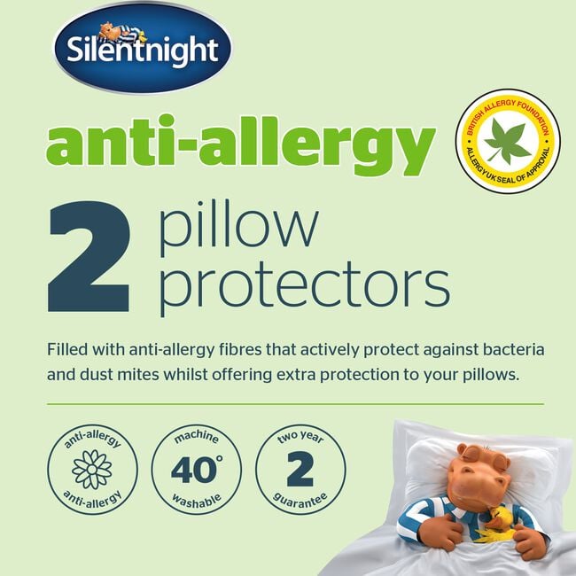Silentnight Anti-Allergy Pillow Protector Pair