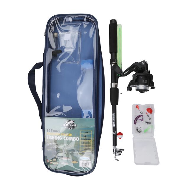 Telescopic Starter Fishing Rod & Reel Combo 165cm