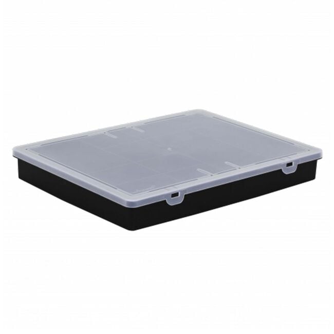 Wham Organiser Box 38cm with 10 Divisions Black