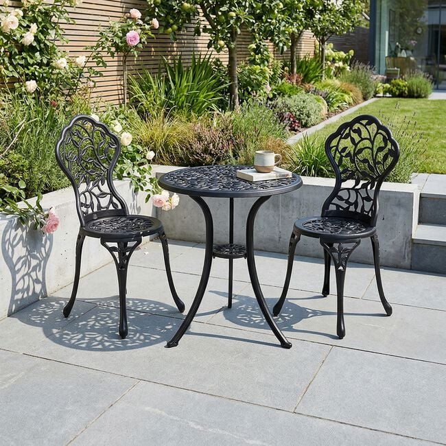 Forio Aluminium 3 Piece Bistro Set