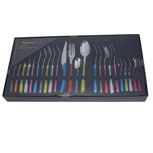 Master Cutler Coloured 24 Piece Cutlery Set