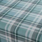 BRUSHED COTTON PLAID POLAR BEARS Single Fitted Sheet
