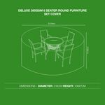 Deluxe 380GSM 6 Seater Round Furniture Set Cover 