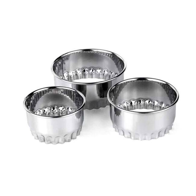 Tala Crinkled 3pk Pastry Cutters 