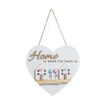 Home Wooden Heart Plaque