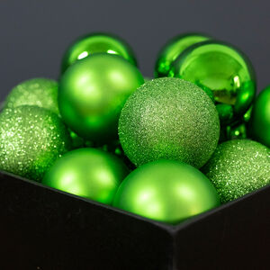 Green Bauble Set - 20 Pack