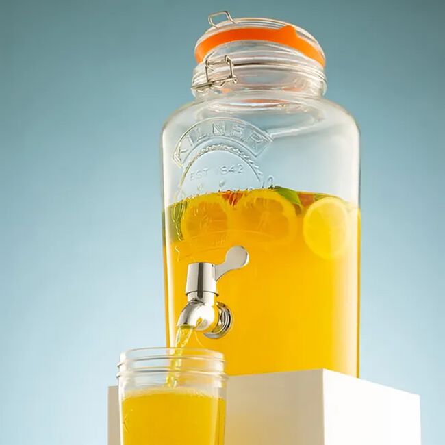 Kilner Clip Top Round Drinks Dispenser 5 Litre