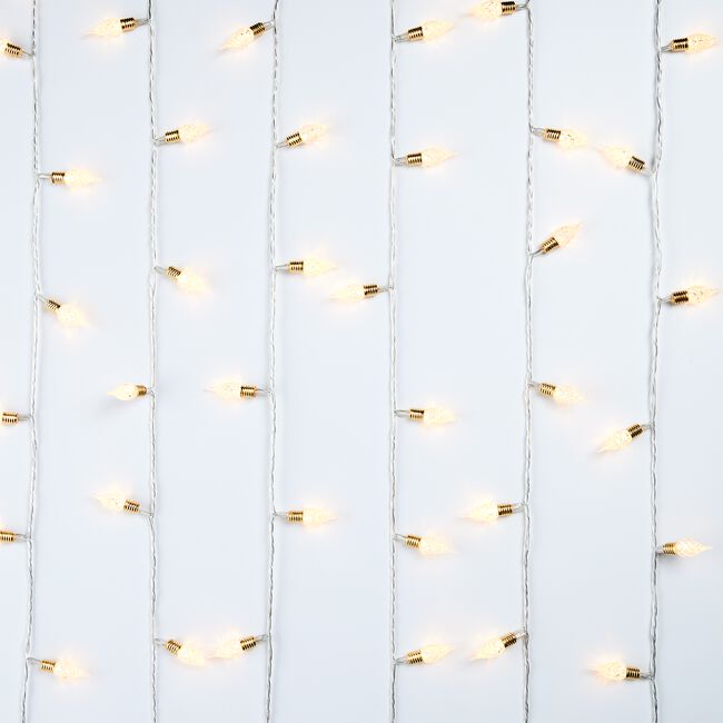 80 WARM WHITE Pine Cone String Lights