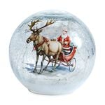 Cashel Living Santa Sleigh Crackle Effect Ball