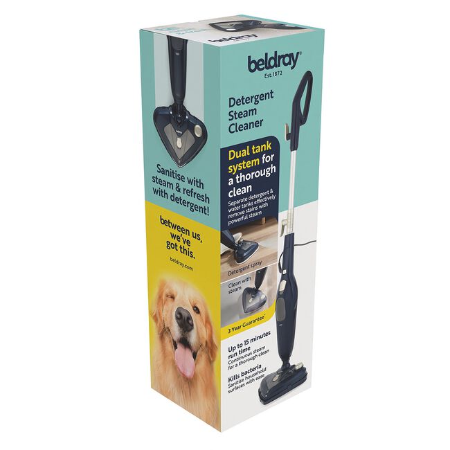 Beldray 1300W Detergent Steam Cleaner
