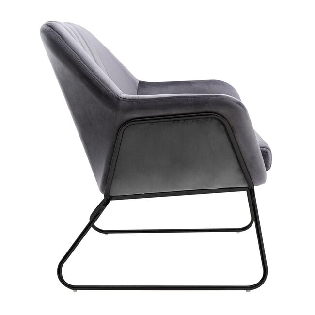 Celine Grey Velvet Accent chair