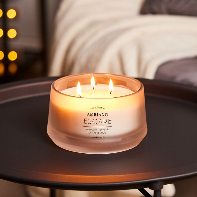 Ambianti Spa Collection Escape 3 Wick Candle