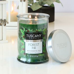 Tuscany Double Wick Forest Fir Candle 18oz