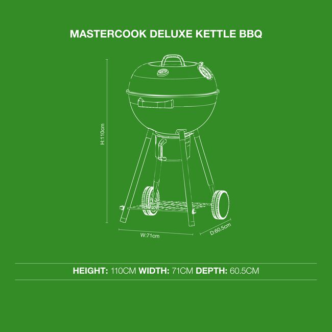 Mastercook Deluxe Kettle BBQ
