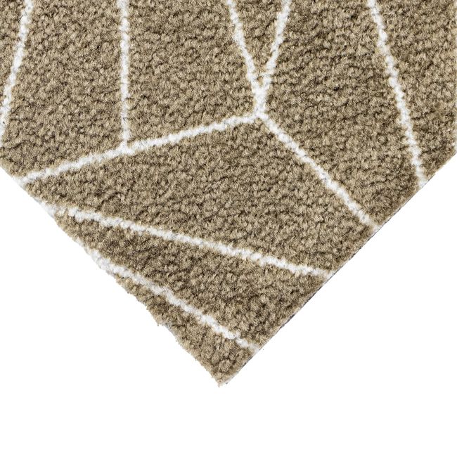 JVL Geo Brown Mega Runner 57cm x 150cm