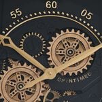 Black & Brass Clock 59cm