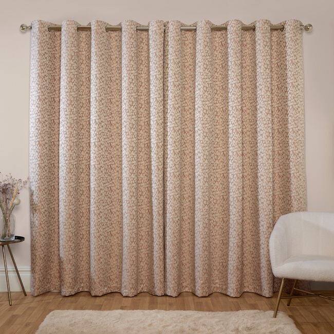 GEO TEXTURE JACQUARD NATURAL 66x54 Curtain