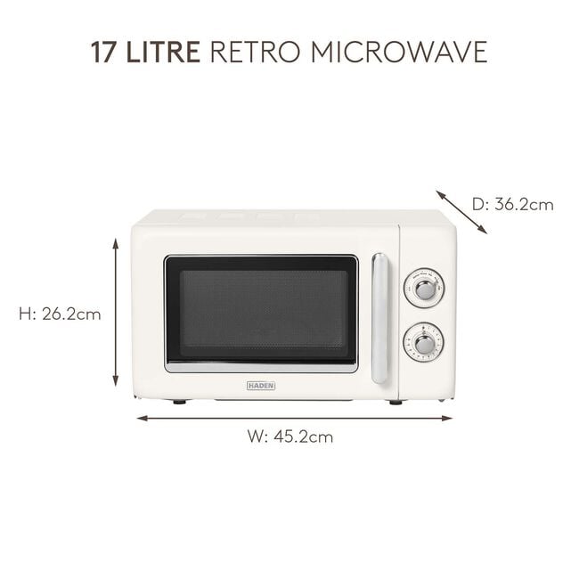 HADEN RETRO 17L WHITE Microwave