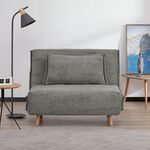 Lara Grey Convertible 191x108cm Sofa Bed