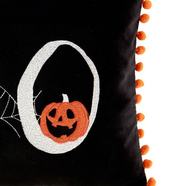 Embroidered Boo Cushion 30cm x 50cm