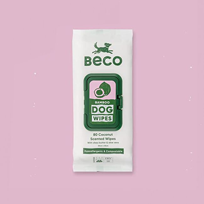 80 Beco Coconut Scented Dog Wipes