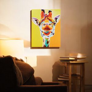 Funky Giraffe Canvas