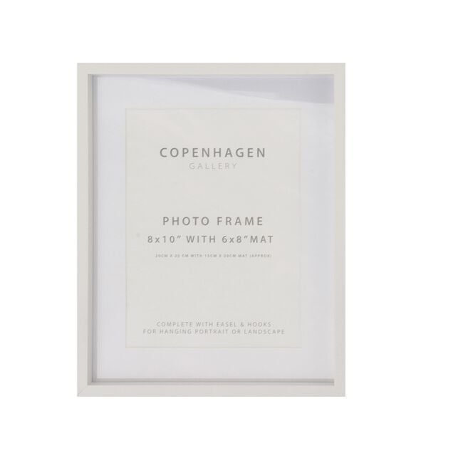 8x10''COPENHAGEN WHITE Photo Frame