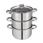 Dynamic Chef 20cm 3 Tier Food Steamer Pot Set