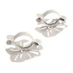 Coquelicot Ivory/Gold Curtain Clip 2Pk