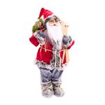 60cm Standing Woodland Skiing Santa
